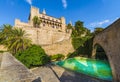 Royal Palace of La Almudaina, Palma de Mallorca islands, Spain Royalty Free Stock Photo