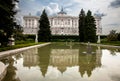 Royal Palace of Madrid the official residence of the Spanish royal family at the city of Madrid seen from the Sabatini Gardens