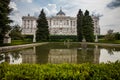 Royal Palace of Madrid the official residence of the Spanish royal family at the city of Madrid seen from the Sabatini Gardens