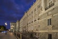 Royal Palace of Madrid. Plaza de Oriente Square. Madrid, Spain Royalty Free Stock Photo