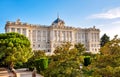 Royal Palace of Madrid, Spain Royalty Free Stock Photo