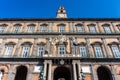 Royal Palace of Naples City on Piazza del Plebiscito Royalty Free Stock Photo