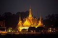 Royal Palace Night View Phnom Penh Capital City of Cambodia Royalty Free Stock Photo