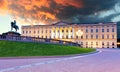 Royal palace in Oslo, Norway Royalty Free Stock Photo