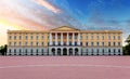 Royal palace in Oslo, Norway Royalty Free Stock Photo