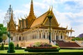 Throne Hall at Royal Palace in Phnom Penh, Cambodia. Building in the complex of the residence of the King of Cambodia.