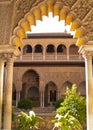 Royal palace, Real Alcazar, of Seville Royalty Free Stock Photo