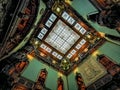 Royal Palace stained glass roof Royalty Free Stock Photo