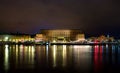 Royal palace in Stockholm at night Royalty Free Stock Photo