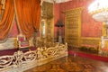 Royal Palace Throne Room. Luxury elegant ancient interior, circa 1860