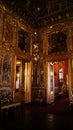 Italy: Turin Royal Palace  Palazzo Reale, Golden room Royalty Free Stock Photo