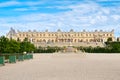 The royal Palace of Versailles near Paris in France on a sunny summer day Royalty Free Stock Photo