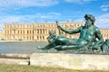 The royal Palace of Versailles near Paris on a beautiful summer day Royalty Free Stock Photo