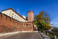 Royal palace in Wawel in Krakow Royalty Free Stock Photo