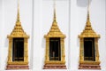 3 Royal patheism windows in Roayl Palace, Thailand