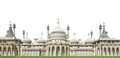 The Royal Pavilion, also known as the Brighton Pavilion, isolated on white background