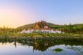 Royal Pavilion (Ho Kum Luang) Lanna style pavilion in Royal Flora Rajapruek Park botanical garden, Chiang Mai, Thailand Royalty Free Stock Photo