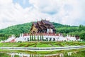 Royal pavilion at Royal Park Rajapruek in Chiang Mai province,Thailand. Chiangmai Royal Pavilion ( Ho Kham Luang )