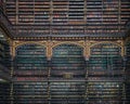 Royal Portuguese Cabinet of Reading interior Real Gabinete Portugues de Leitura - Rio de Janeiro, Brazil Royalty Free Stock Photo