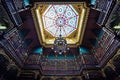 The Beautiful Interior of the Royal Portuguese Cabinet of Reading - Rio de Janeiro, Brazil Royalty Free Stock Photo