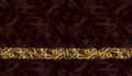 Royal premium floral pattern golden background