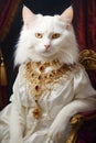 Royal Purr-sence: Your Cat\'s Queenly Grace Captured in Stunning Imagery Royalty Free Stock Photo