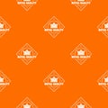 Royal quality pattern vector orange
