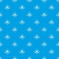 Royal quality pattern vector seamless blue