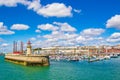 Royal Ramsgate Marina and lighthouse panorama Kent England Royalty Free Stock Photo