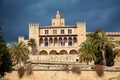 The Royal residence - Almudaina Palace Royalty Free Stock Photo