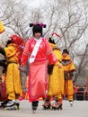 Royal roller skating in yuanmingyuan temple fair