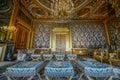 Royal room inside fontainbleau palace Royalty Free Stock Photo
