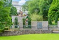 The Royal Scots War Memorial in West Princes Street Gardens in Edinburgh city centre, Scotland, UK. Royalty Free Stock Photo