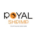 Royal shrimp. Emblem.