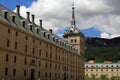 The Royal Site of San Lorenzo de El Escorial is a historical residence of the King of Spain Royalty Free Stock Photo