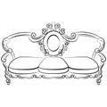 Royal Sofa in Baroque style