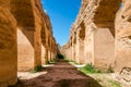 Royal Stables Heri es-Souani in Meknes city - Morocco Royalty Free Stock Photo