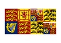 Royal Standard of Mary of Teck Queen Consort Royalty Free Stock Photo