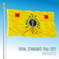 Royal Standard Queen Elizabeth historical flag, Barbados