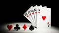 A royal straight flush Royalty Free Stock Photo
