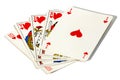 Royal straight flush Royalty Free Stock Photo