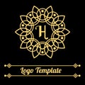 Royal style luxury golden logo template