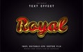 Royal text effect editable