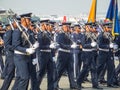 Royal Thai Air Force Don Muang BANGKOK THAILAND-12 JANUARY 2019:Air cadet parade performance in the National Children`s Day event