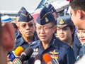 Royal Thai Air Force Don Muang BANGKOK THAILAND-12 JANUARY 2019:Air commander Air Chief Marshal Chaiyapruek Dissayarin