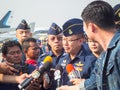 Royal Thai Air Force Don Muang BANGKOK THAILAND-12 JANUARY 2019:Air commander Air Chief Marshal Chaiyapruek Dissayarin
