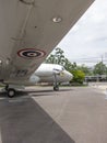 Royal Thai Air Force Museum BANGKOK,THAILAND-18 AUGUST 2018: The exterior of the aircraft has many large aircraft. To learn more