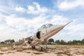 The Royal Thai Navy Airforce Av - 8 airplane are in area of open air museum of The Royal Thai Navy, Thailand Royalty Free Stock Photo