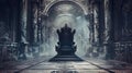 Royal throne. dark Gothic throne