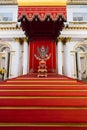 Royal throne in the George Great Throne Hall in the State Herm